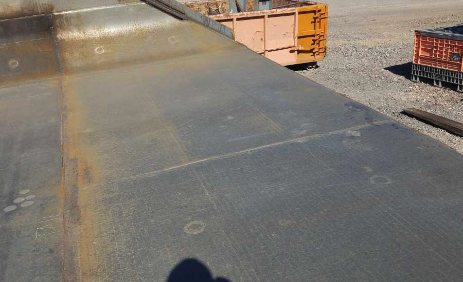 SA1750CRChromium Carbide Overlay Plate Truck Bed Tail Section Liner